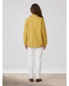 Leichte khakifarbene Loom Jacke aus Twill
