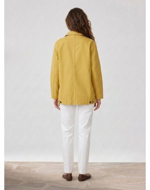 Giacca in Twill Loom color kaki chiaro