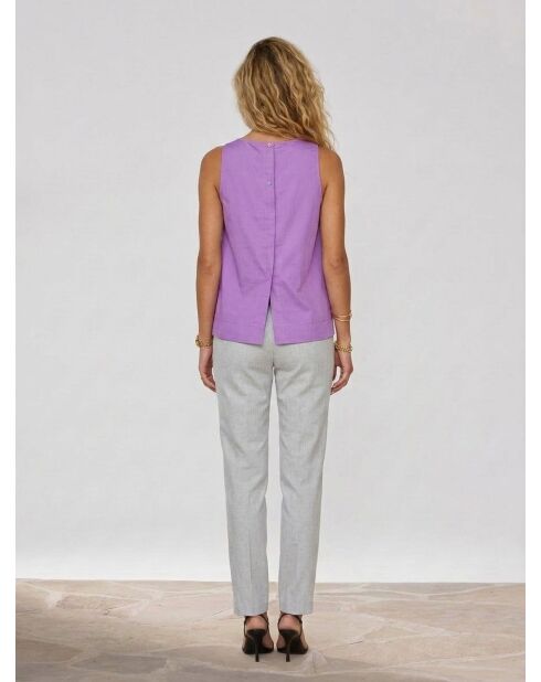 Emilie Uni lila Top