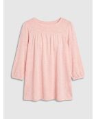 Camiseta Riko 100% lino rosa