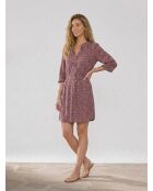 Kleid Constance mit Himbeer-Print