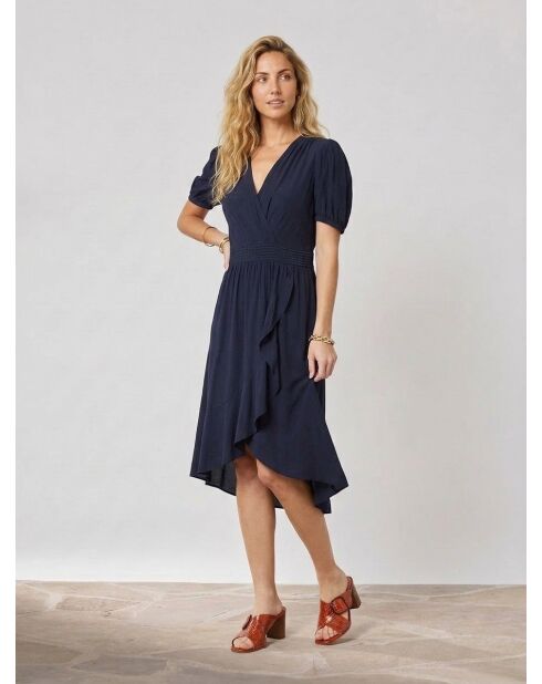 Vestido azul marino Félicia