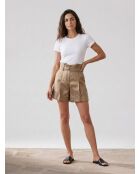 Pantalones cortos Elise beige