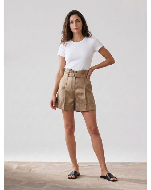 Pantalones cortos Elise beige