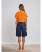 Eros Shirt mit orangem Bandana-Print