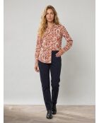 Camisa estampada naranja oscuro Coraz