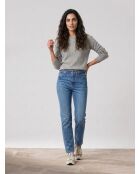 Blaue Slim-Jeans