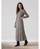 Riagan schwarzes bedrucktes Kleid