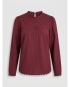 Baba burgunderrote Bluse