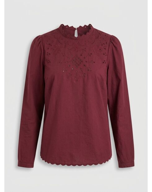 Blusa Baba bordeaux