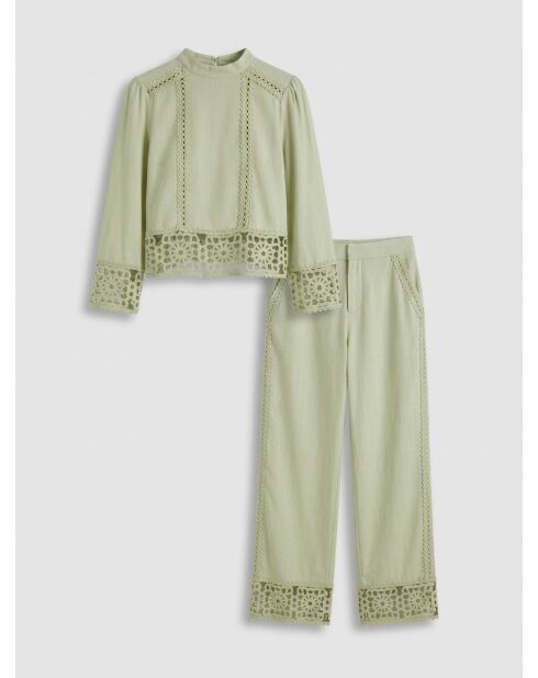 Mandelgrüne Tevy-Bluse