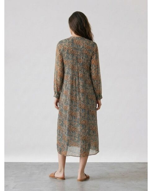 Nils grünes Kleid aus 100% Seide