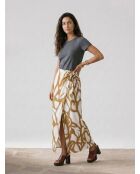 Geric flame olijfkleurige rok