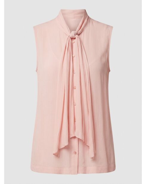 Blusa rosa con volant