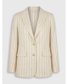 Veste en Lin mélangé Valerio écrue