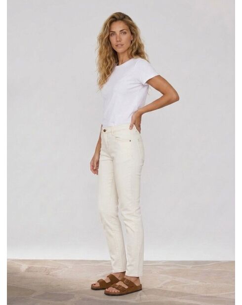Witte en rechte jeans van Gisele