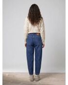 Mittelblaue Damenjeans aus schwerer Baumwolle