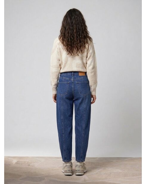 Mittelblaue Damenjeans aus schwerer Baumwolle