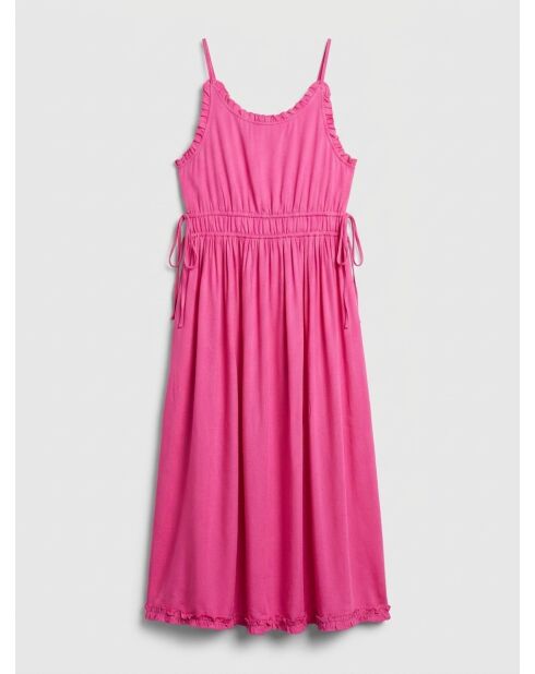 Roze jurk met dunne bandjes