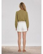 Weiße Soeli Jeansshorts