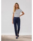 Dunkelblaue Slim-Fit-Hose