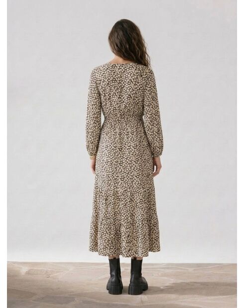 Good Today Mehrfarbiges Maxikleid mit Gänseblümchenmuster