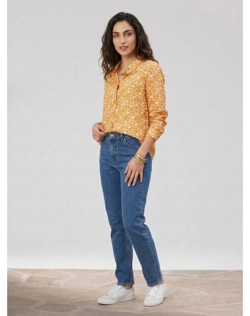Lana-Shirt mit Sonnenblumenblüten