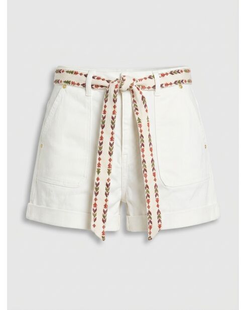 Pantalones cortos vaqueros Soeli blancos
