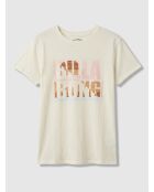 T-Shirt Sunset Block écru
