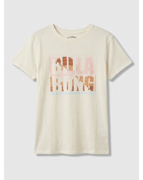 Sunset Block ecrufarbenes T-Shirt