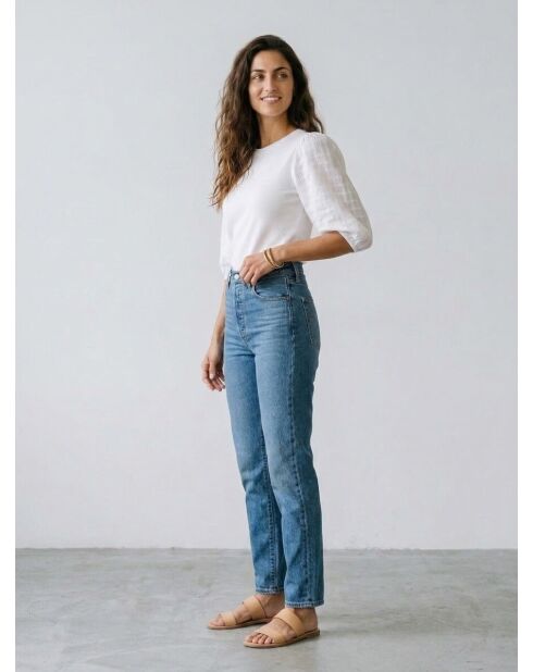 Weiße Baumwollbluse Poet