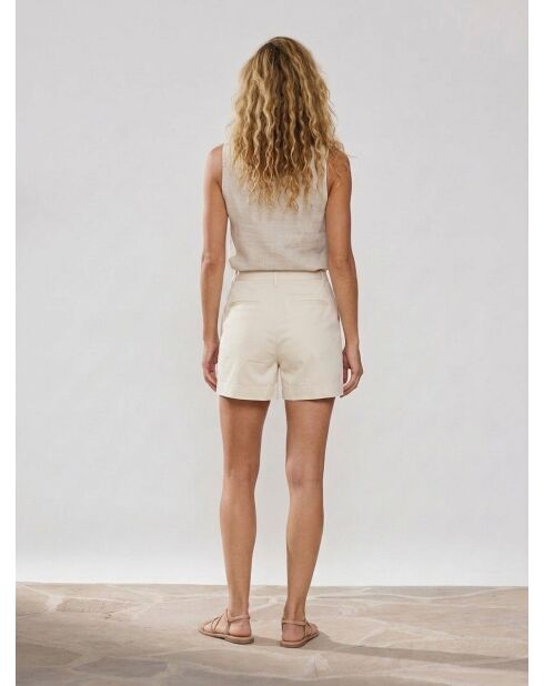 Pantaloncini chino ecru
