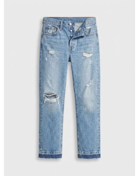 Jean 501 Crop coupe droite bleu