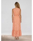 Robe maxi Gloria imprimé saumon