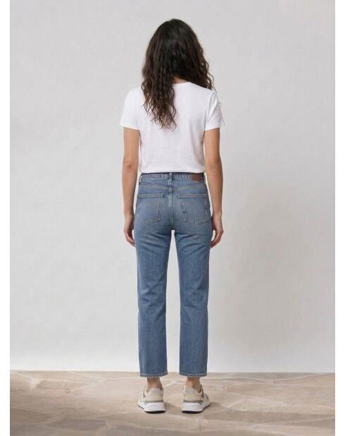 The Sky Mittelblaue, gerade Jeans mit hoher Taille