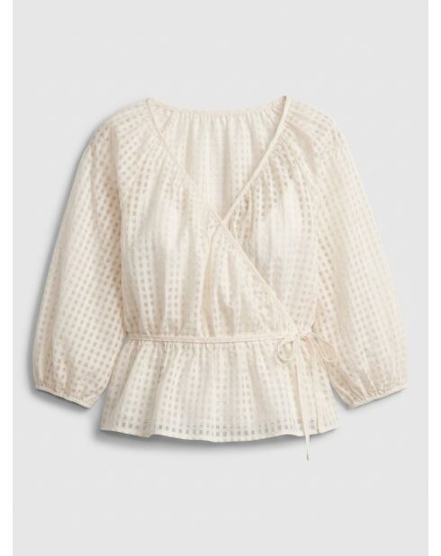 Weiße Bluse Delilah Wrap