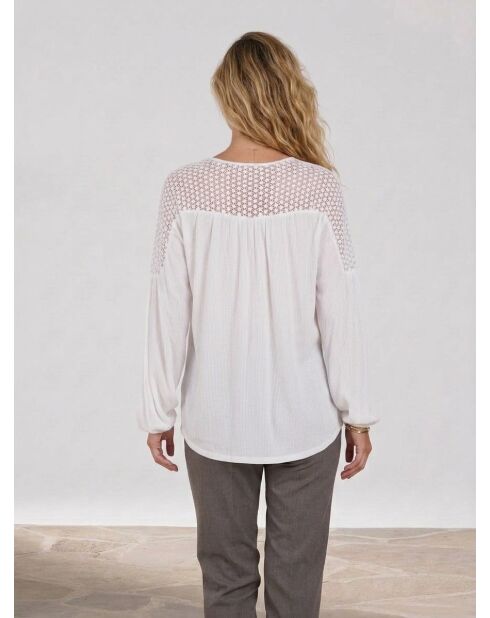 Doubai ecru/cremefarbene Bluse