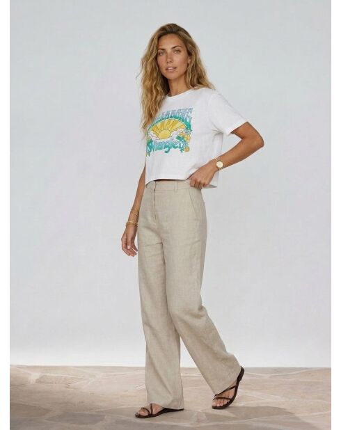 T-Shirt Billabong x Wrangler Made It blanc
