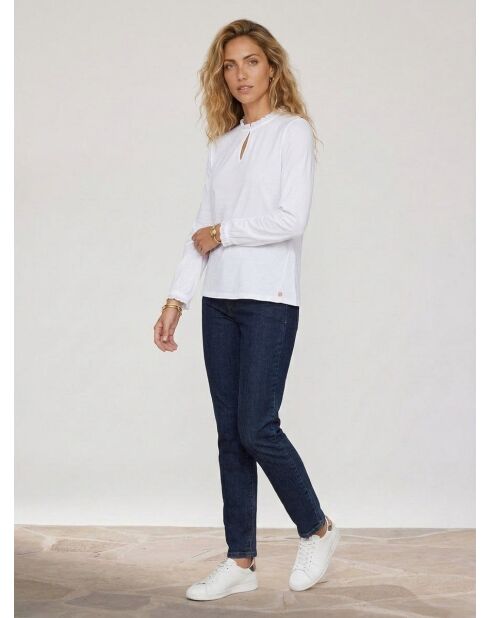 Witte blouse van 100% biologisch katoen Martine