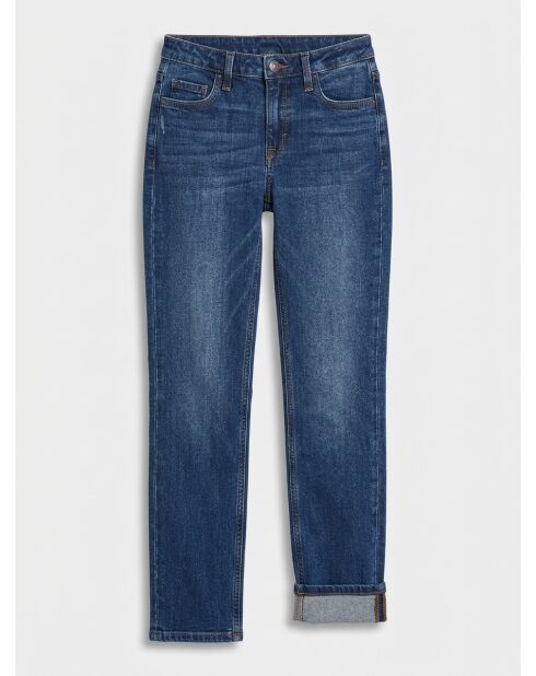 Jean droit bleu foncé