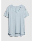 T-Shirt Lane gris bleu