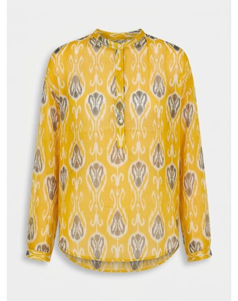 Blusa estampada amarilla Canda