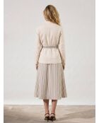 Veste saharienne en Lin mélangé Amelia vanille