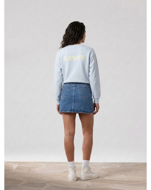 Decon Iconic Dunkelblauer kurzer Jeansrock