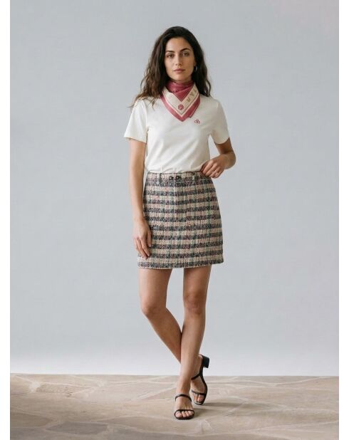 T-Shirt 100% Coton Bio Foulard blanc