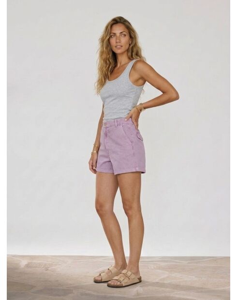 Pantalones cortos de mezclilla Purple Beach Sun Light