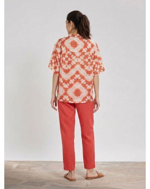 Camisa Janis con estampado coral