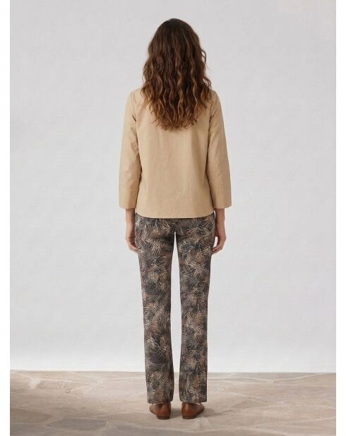 Blusa pop camel