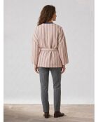 Chaqueta Verve rojo/beige 100% lino