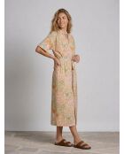 Popelinekleid Erminio mit mehrfarbigem Garrigue-Print